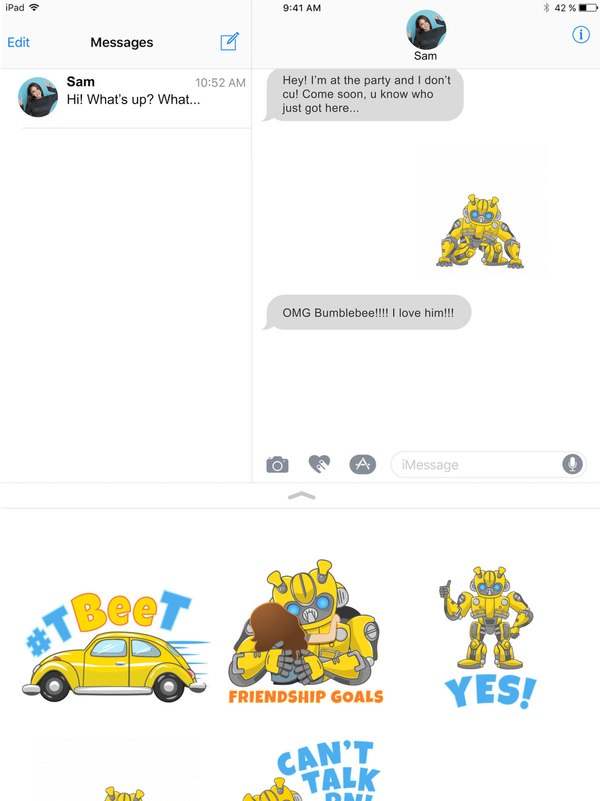 Bumblebee Movie Official Digital Sticker Set For IPhone And IPad  (2 of 5)